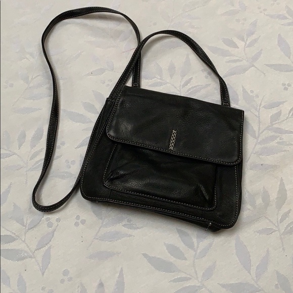 Fossil Handbags - Fossil black leather crossbody